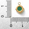304 Stainless Steel Micro Pave Cubic Zirconia Pendants STAS-K292-01G-17-3