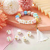 Biyun 52Pcs 26 Style Food Grade Eco-Friendly Silicone Beads SIL-BY0001-05-25
