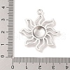 Tibetan Style Alloy Solar Eclipse Pendants X-TIBEP-R304-004AS-LF-3