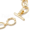 Brass Link Bracelets X-BJEW-K221-01G-2