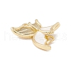 Brass Enamel Connector Charms KK-G415-29G-02-3