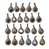 Natural & Synthetic Mixed Gemstone Pendants G-H065-02R-1
