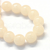 Baking Painted Imitation Jade Glass Round Bead Strands X-DGLA-Q021-6mm-41-2