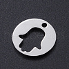 Non-Tarnish 201 Stainless Steel Laser Cut Charms STAS-S105-T957-1-2