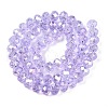 Electroplate Glass Beads Strands X-EGLA-A044-T8mm-B17-3