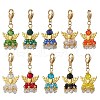 Angel Glass Pendant Decorations HJEW-MZ00214-1