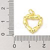 Brass Micro Pave Cubic Zirconia Pendants KK-G520-02G-3