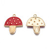 Autumn Theme Rack Plating Alloy Enamel Pendants PALLOY-N172-027-3