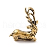 Brass Christmas Elk Display Decoration KK-D370-06AG-3