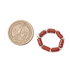 Hematite Beads & Natural Natural Red Jasper Finger Rings for Women RJEW-JR00873-02-3