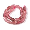 Natural Strawberry Quartz Beads Strands G-G980-29B-3