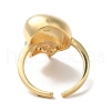 Teardrop Brass Micro Pave Cubic Zirconia Open Cuff Rings for Women RJEW-B064-03GP-3