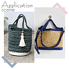   2Pcs 2 Colors PU Leather Oval Bottom FIND-PH0003-33-3
