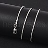 Tarnish Resistant 1.5mm 316 Surgical Stainless Steel Snake Chain Necklaces STAS-D064-4