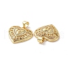 Brass Cubic Zirconia Pendants KK-G453-18G-3