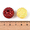 Round Resin Rhinestone Beads OACR-T028-67-3