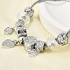 Alloy European Beads Charm Bracelets BJEW-F495-15P-5