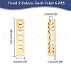 Unicraftale 12Pcs 2 Colors 201 Stainless Steel Pendants STAS-UN0044-48-2