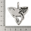316 Surgical Stainless Steel Pendants STAS-Z073-96AS-3