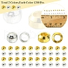 1200Pcs 2 Colors Brass Crimp Beads KK-FS0001-38-5
