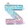 Transparent Epoxy Resin Pendants CRES-S364-002Z-2