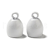 Spray Painted 201 Stainless Steel Cord Ends STAS-G304-01E-1