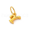 925 Sterling Silver Letter Charms with Jump Rings STER-R008-01G-Y-2