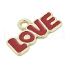 Valentine's Day Alloy Enamel Pandants PALLOY-V001-06D-2