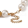 Alloy & Plastic Pearl Necklaces for Women NJEW-U013-06G-01-5