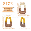 Beadthoven 20Pcs 10 Colors Resin & Walnut Wood Pendants RESI-BT0001-15-3