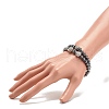 2Pcs 2 Style Synthetic Hematite Stretch Bracelets Sets BJEW-JB08004-01-3