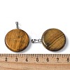 Natural Tiger Eye Pendants G-A259-04P-02-3