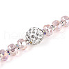 Acrylic & Glass & ABS Plastic Pearl & Alloy & Polymer Clay Pave Rhinestone Beads Strands MAK-T011-08C-3
