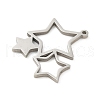 201 Stainless Steel Pendants STAS-R133-01P-06-2