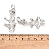 Brass Pendant Cabochon Settings KK-U074-22P-3