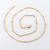 304 Stainless Steel Chain Necklaces MAK-N016-10G-2