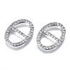 Brass Micro Pave Clear Cubic Zirconia Links Connectors KK-S061-88P-NR-1