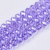 Baking Paint Glass Beads Strands X-EGLA-Q120-B-A01-1