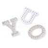 Alphabet Resin Rhinestone Patches DIY-TAC0005-45A-13
