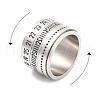 Titanium Steel Spinner Ring RJEW-C019-08P-3