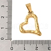 Ion Plating(IP) 304 Stainless Steel Pendants STAS-C103-26G-3