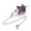 Natural Amethyst Dowsing Pendulums KK-F756-09J-2