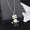 Alloy Robot Pendant Necklaces FS-WG06FF7-01-2