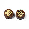 Natural Wood Undyed Beads WOOD-N013-026-2