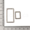 2Pcs 2 Styles Alloy Linking Rings FIND-A038-37P-3