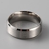 201 Stainless Steel Plain Band Ring for Men Women RJEW-WH0010-06F-MP-2