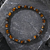 Bohemian Style Natural Tiger  Eye Beads Stretch Bracelets for Men Women JC3583-1