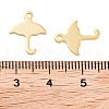201 Stainless Steel Charms STAS-U012-02G-3