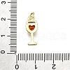 Brass Micro Pave Cubic Zirconia Pendants KK-Z100-21G-02-3