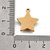 304 Stainless Steel Micro Pave Rhinestone Pendants Charms STAS-K256-28G-01-3